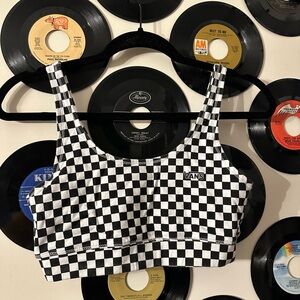 Vans checkered sports bra